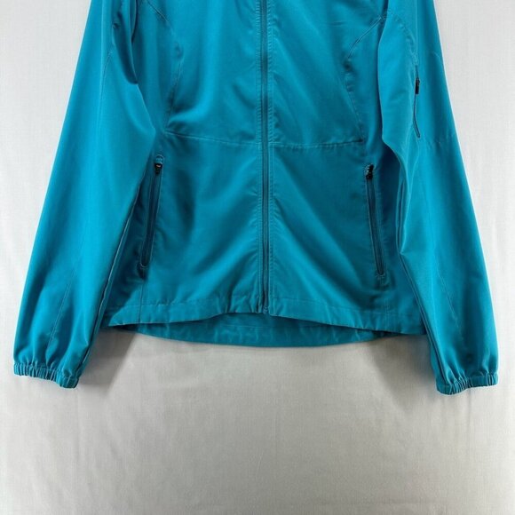PATAGONIA Jacket Womens Size M Traverse Softshell Full Zip Lightweight Teal Blue - Picture 4 of 10